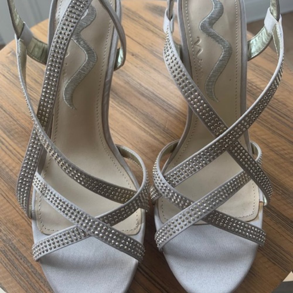 Champagne colored dress heels